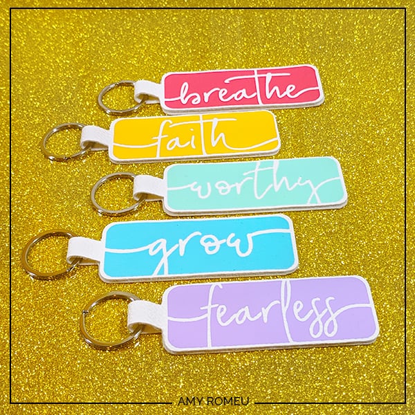 Diy Cricut Word Of The Year Keychain Amy Romeu