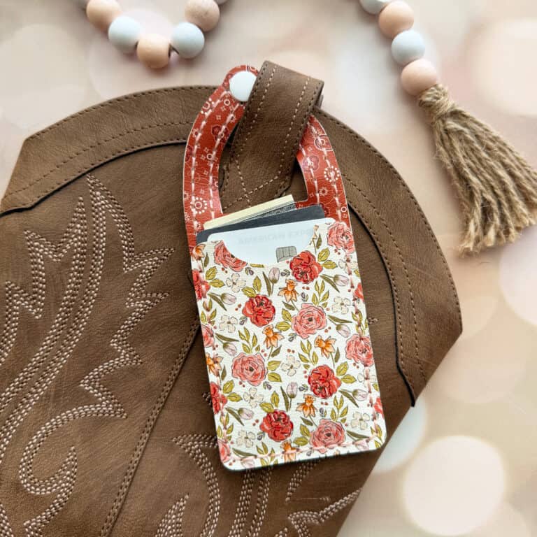 DIY Cricut Faux Leather Cowboy Boot Wallet