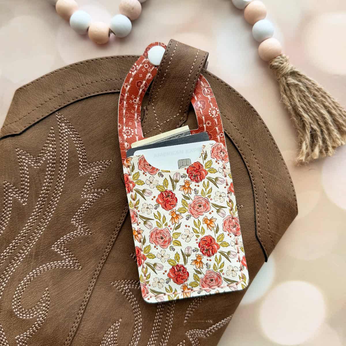 DIY Cricut Faux Leather Cowboy Boot Wallet