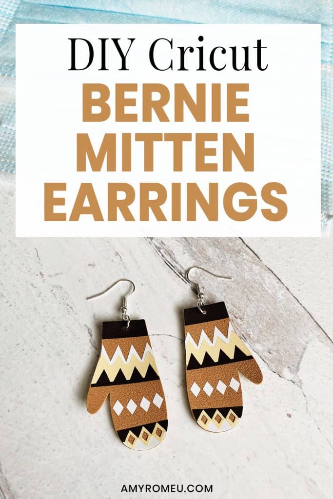 DIY Cricut Bernie Mittens Earrings