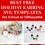 six christmas earrings