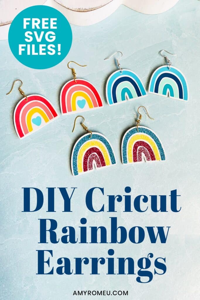 diy rainbow earrings