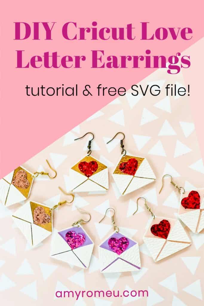 Cricut Valentine's Day Earrings DIY