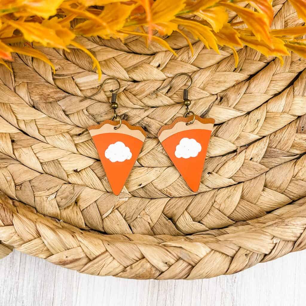 Funny Pumpkin Pie Earrings