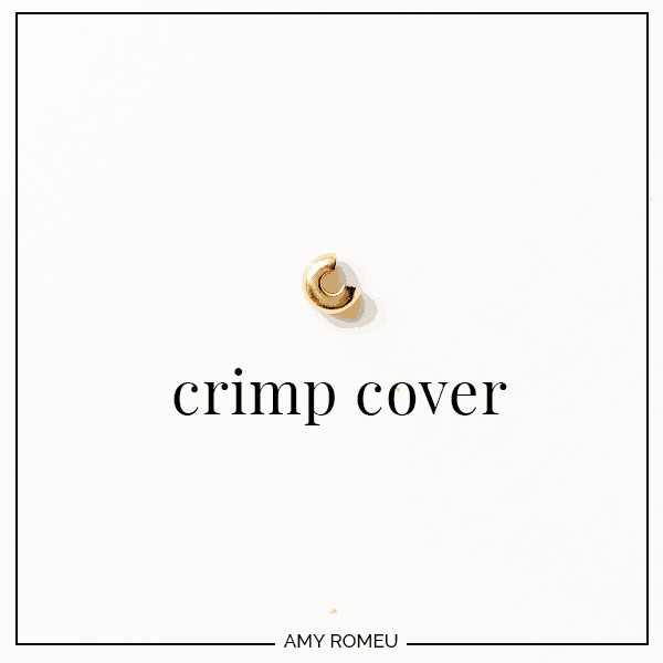 crimp cover beaded jewelry finding