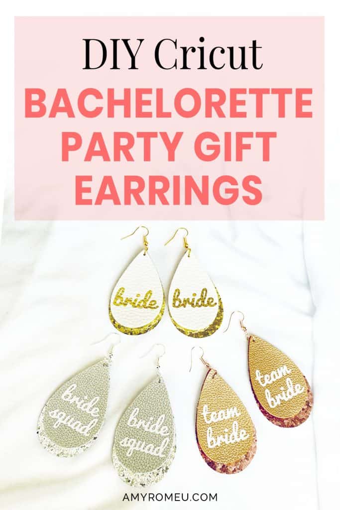 bachelorette party gift earrings DIY