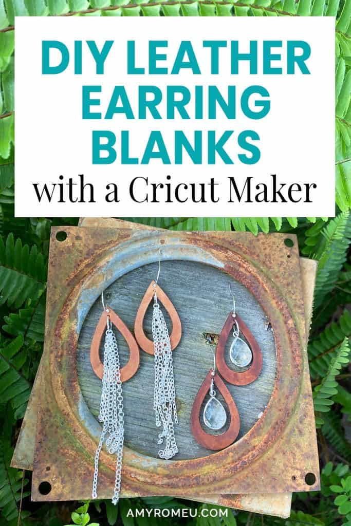 DIY Leather Earrings with a Cricut Maker - Semigloss Design