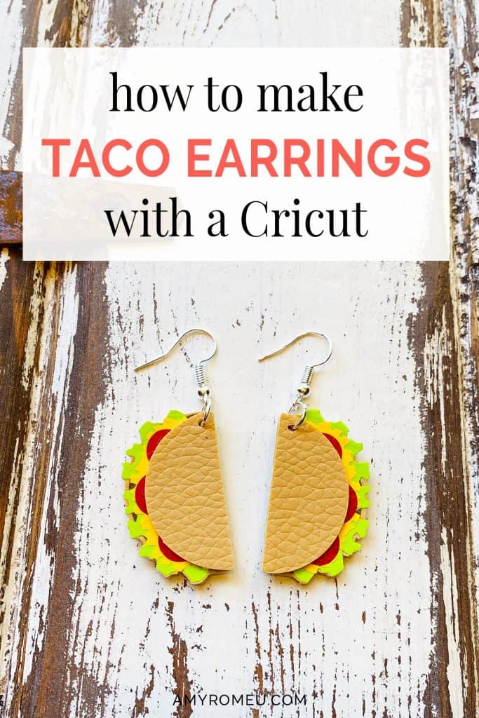 How To Make Faux Leather Earrings with Crystals on a Cricut - Amy Romeu