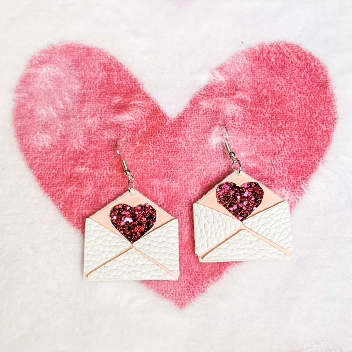 DIY Cricut Valentine's Day Love Letter Earrings - Amy Romeu