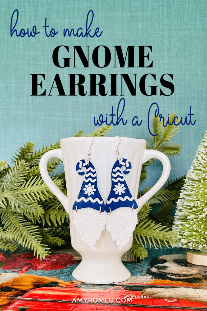 DIY Faux Leather Gnome Earrings with a Cricut