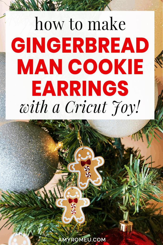 DIY Gingerbread Man Earrings with a Cricut Joy