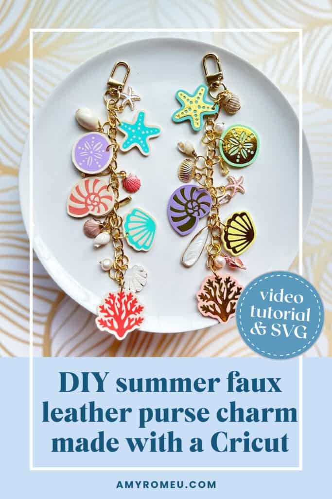 faux leather purse charms