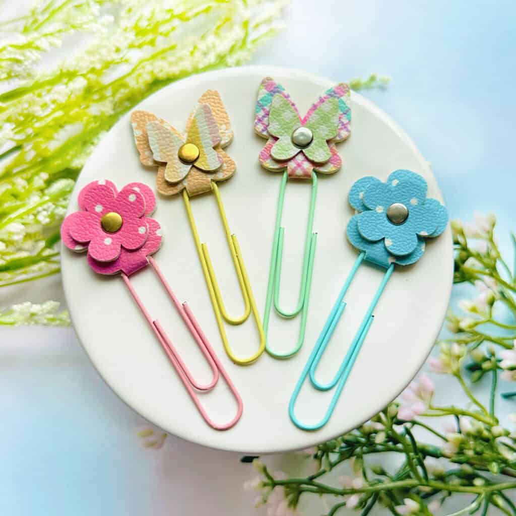 DIY Cricut Butterfly and Flower Planner Clips