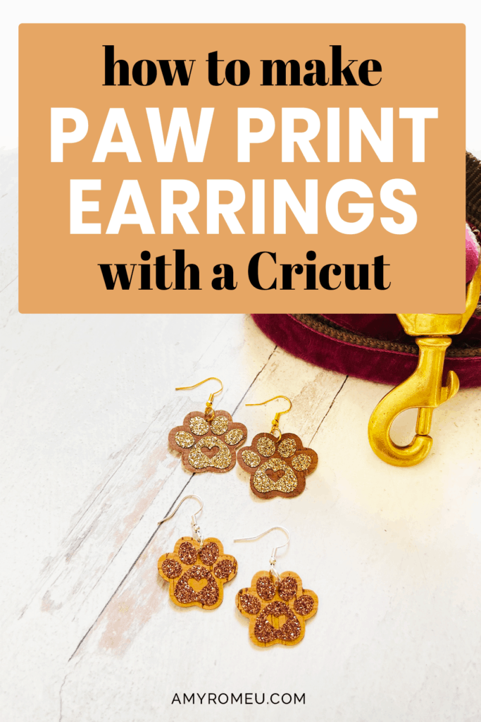 How to Make Dog Paw Print Earrings with a Cricut