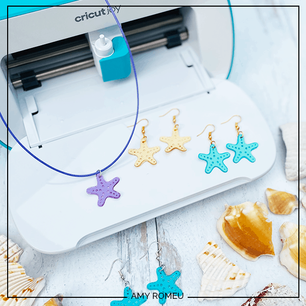 How to Make Earrings with Cricut Joy - Summer Starfish