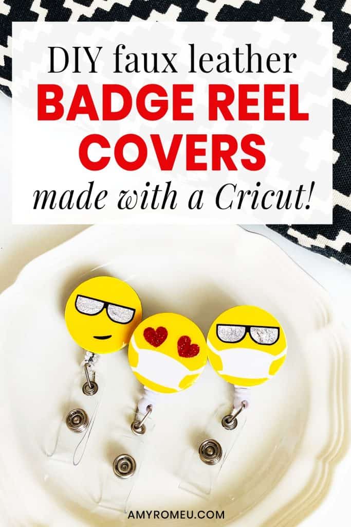 Emoji Badge Reel Cover with Mask DIY - Amy Romeu