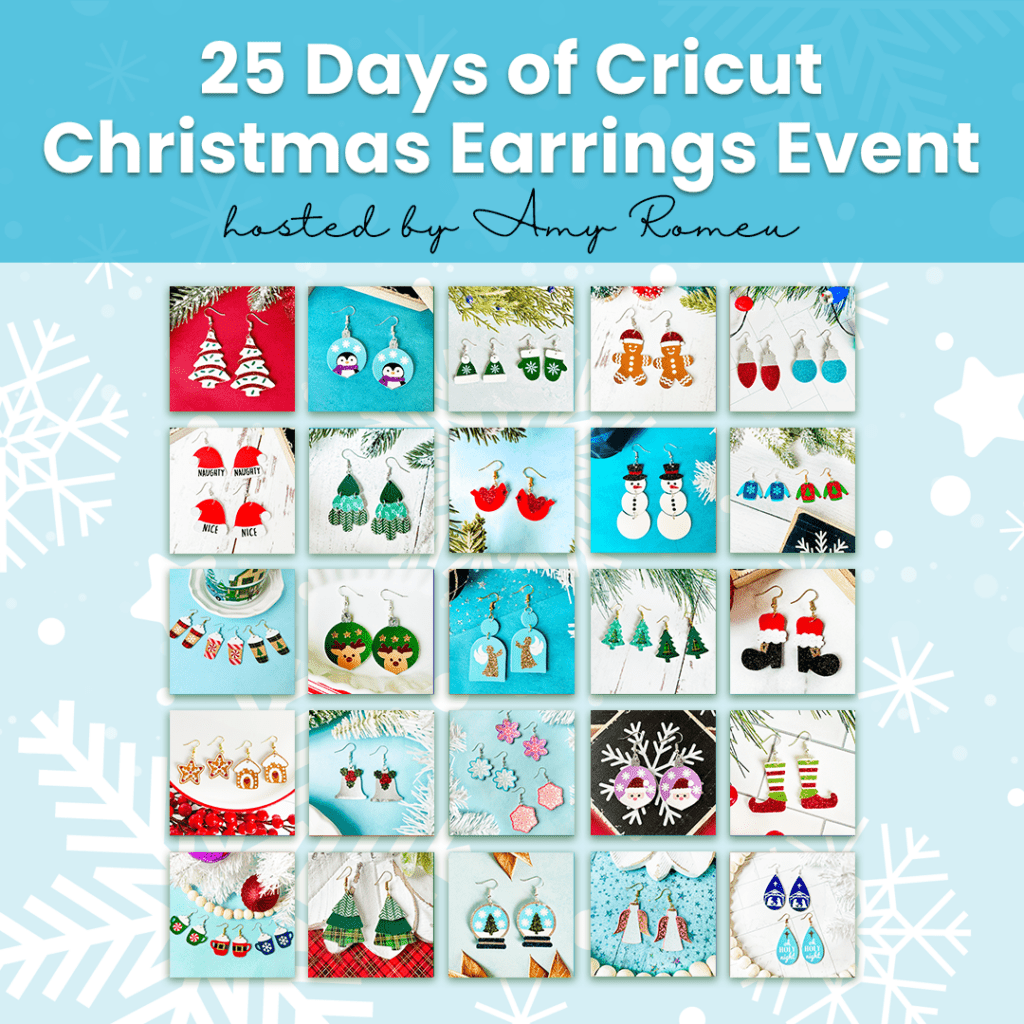 25 Days of Cricut Christmas Earrings Event