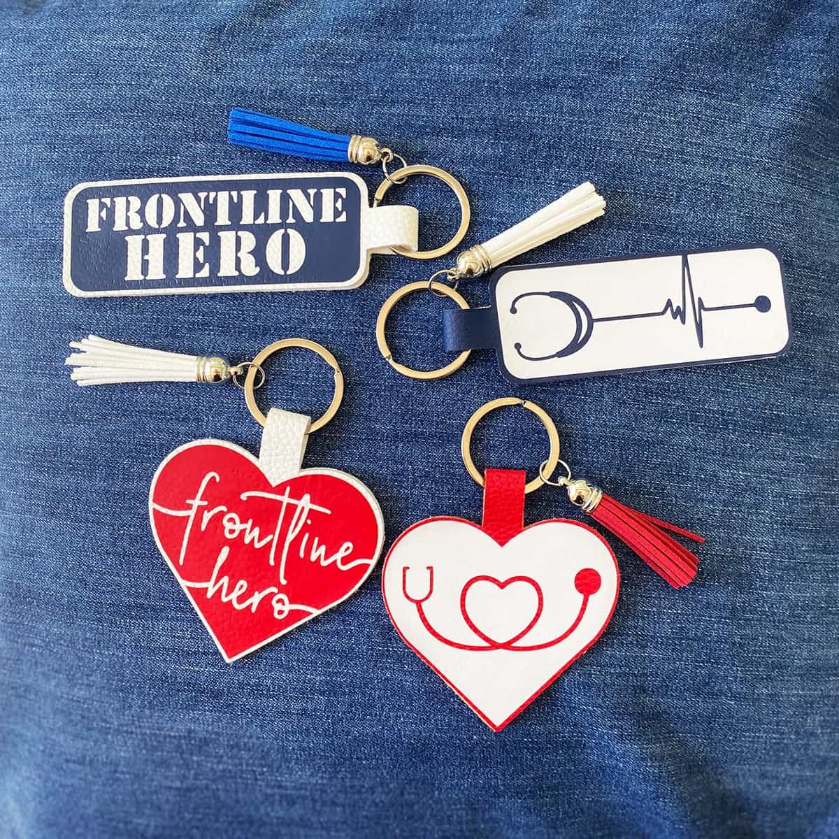 Make a Frontline Hero Keychain with a Cricut