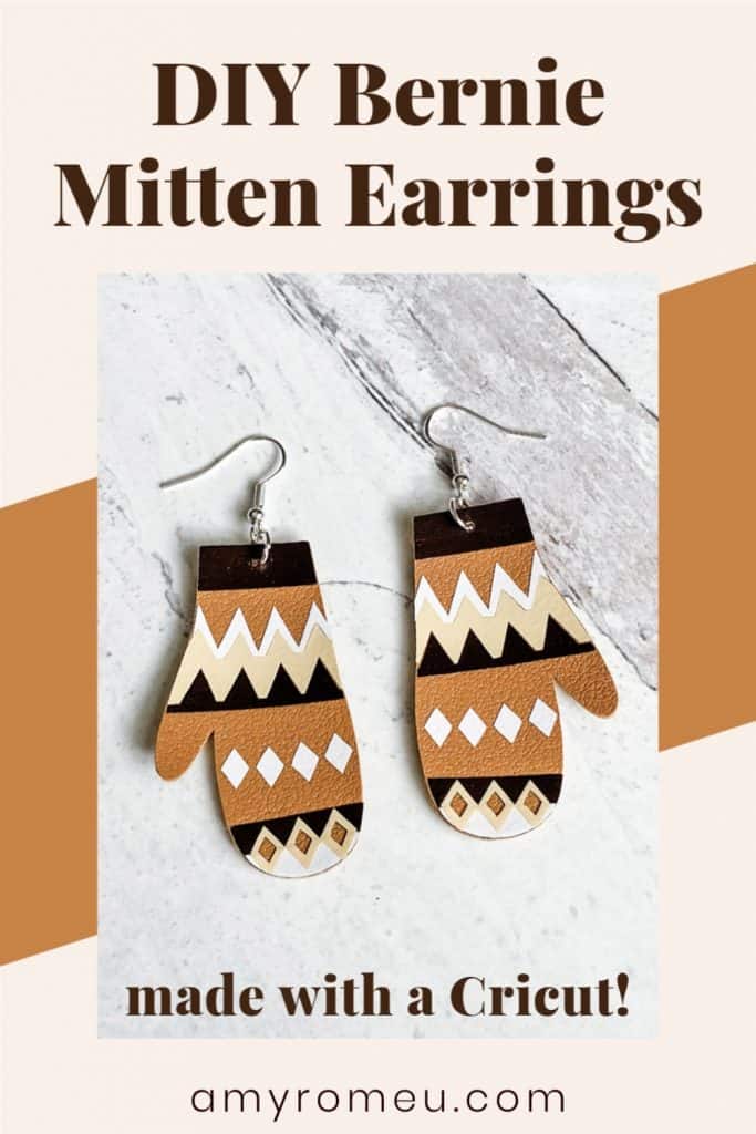 DIY Bernie Sanders Mitten Earrings