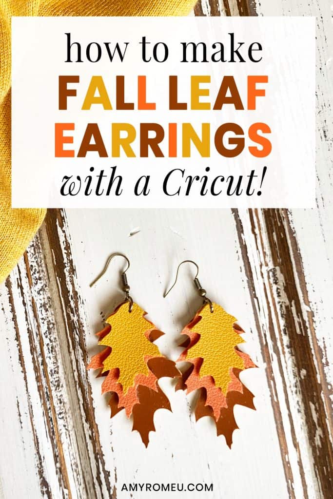 How To Make Faux Leather Fall Leaf Earrings Amy Romeu