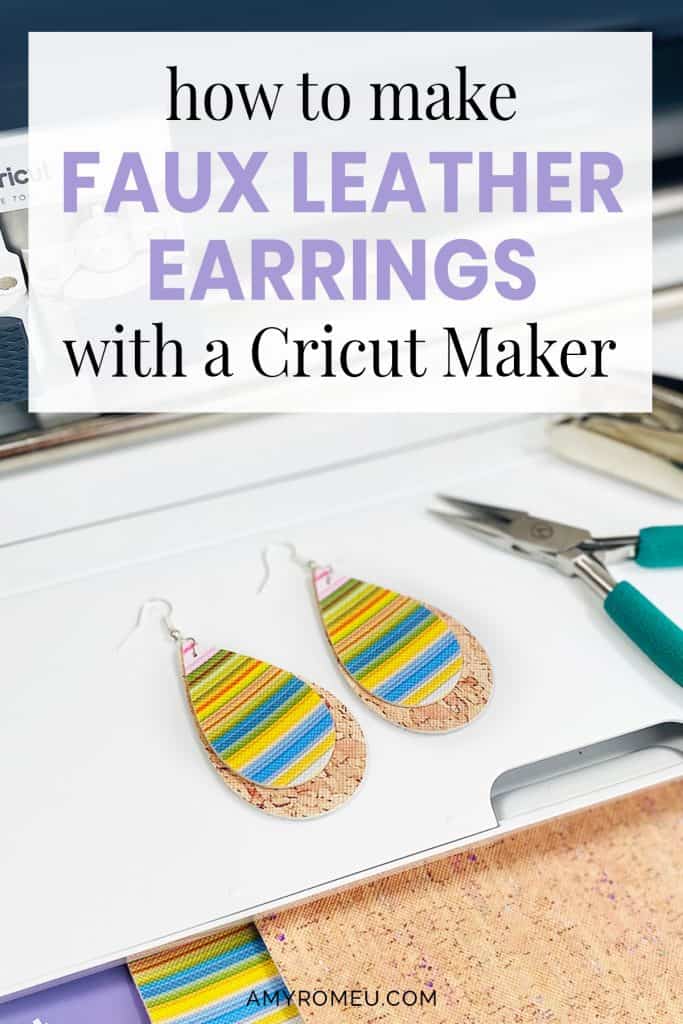 How to Make Leather Earrings with Cricut - Kara Creates