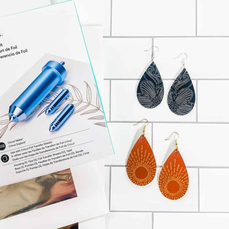 DIY Foiled Earrings with the Cricut Foil Transfer Kit