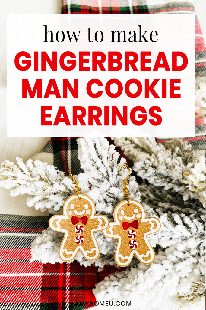 gingerbread man earrings