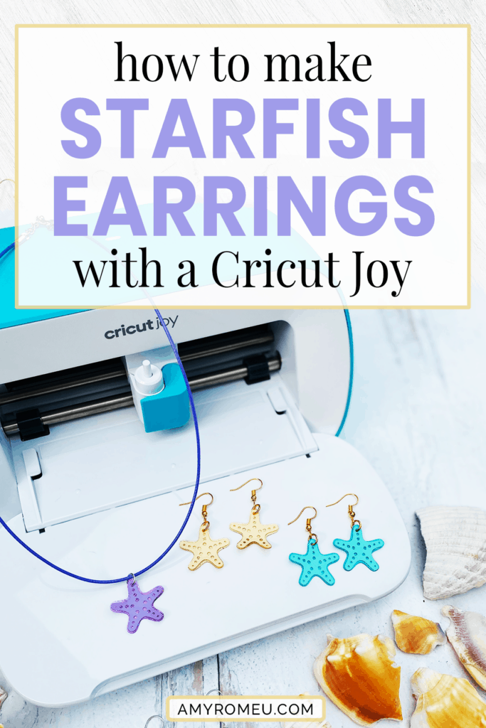 Easy DIY Cricut Joy Earrings - Summer Starfish - Amy Romeu