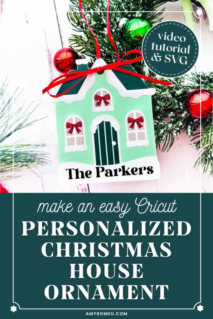 personalized house ornament