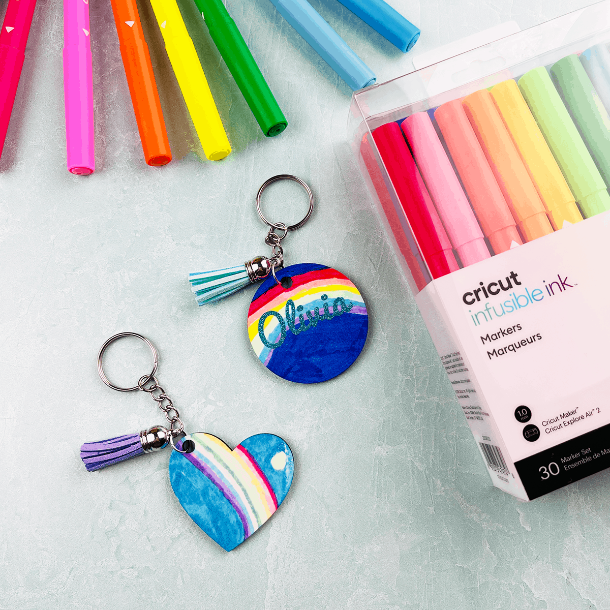 How to Use Cricut Infusible Ink Markers to Make A Keychain