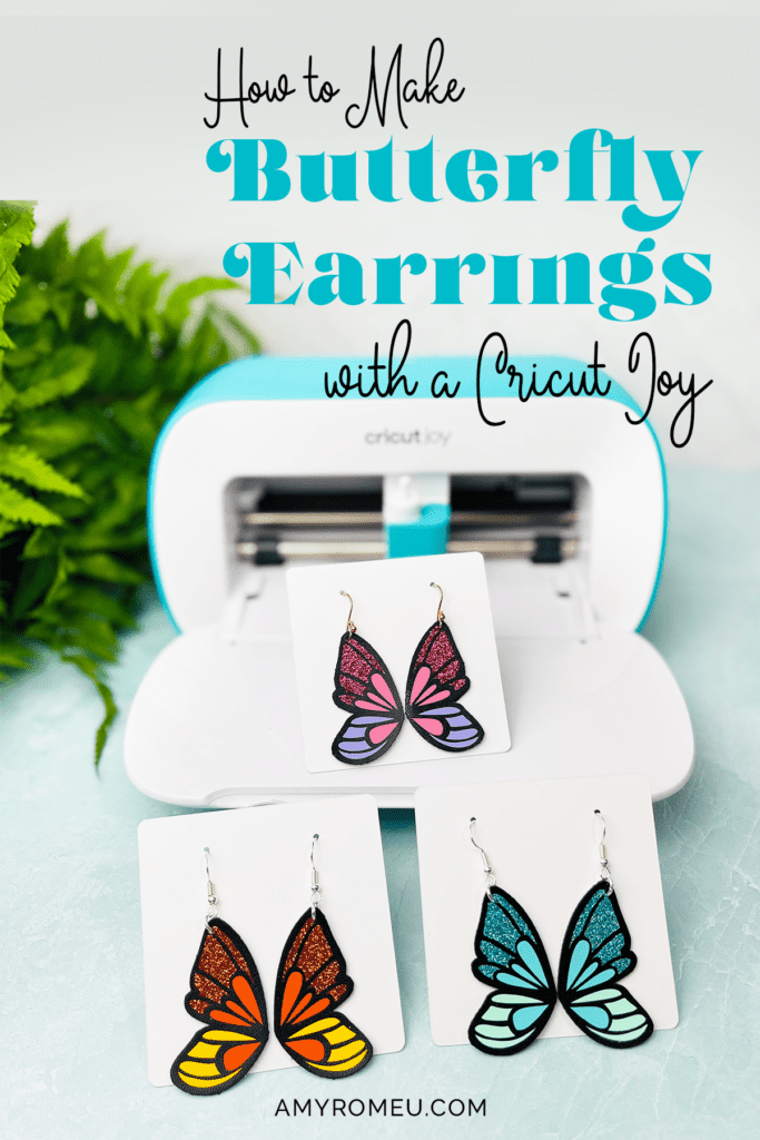 How to make Faux Leather Butterfly Earrings with a Cricut Joy