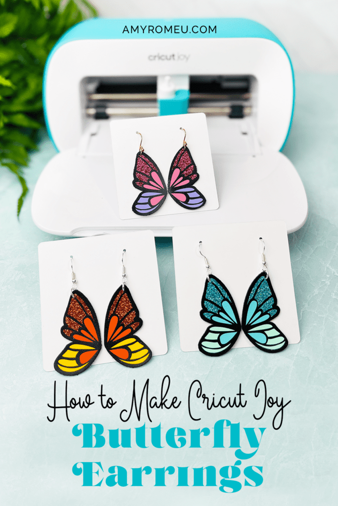 How to make Faux Leather Butterfly Earrings with a Cricut Joy