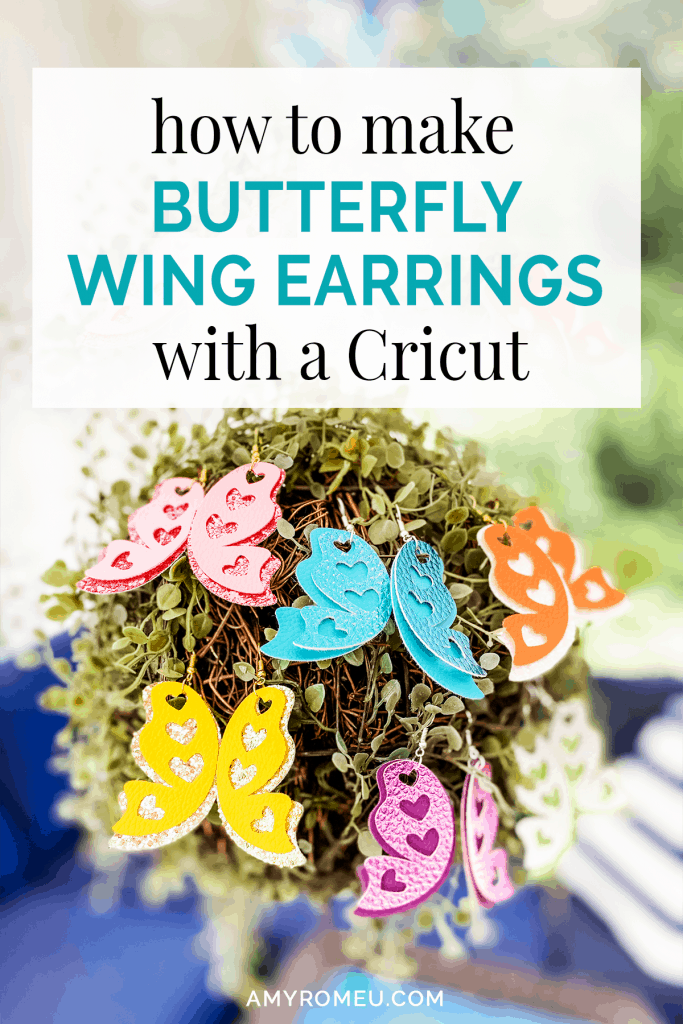 Download Diy Cricut Butterfly Heart Wing Earrings Amy Romeu