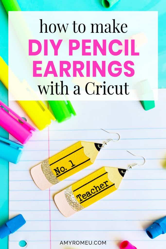 Download Diy Cricut Teacher Pencil Earrings Amy Romeu