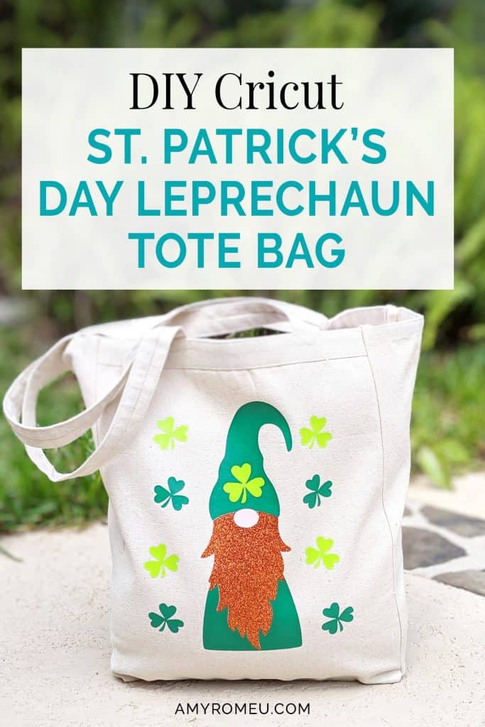 DIY Cricut St. Patrick's Day Tote Bag 