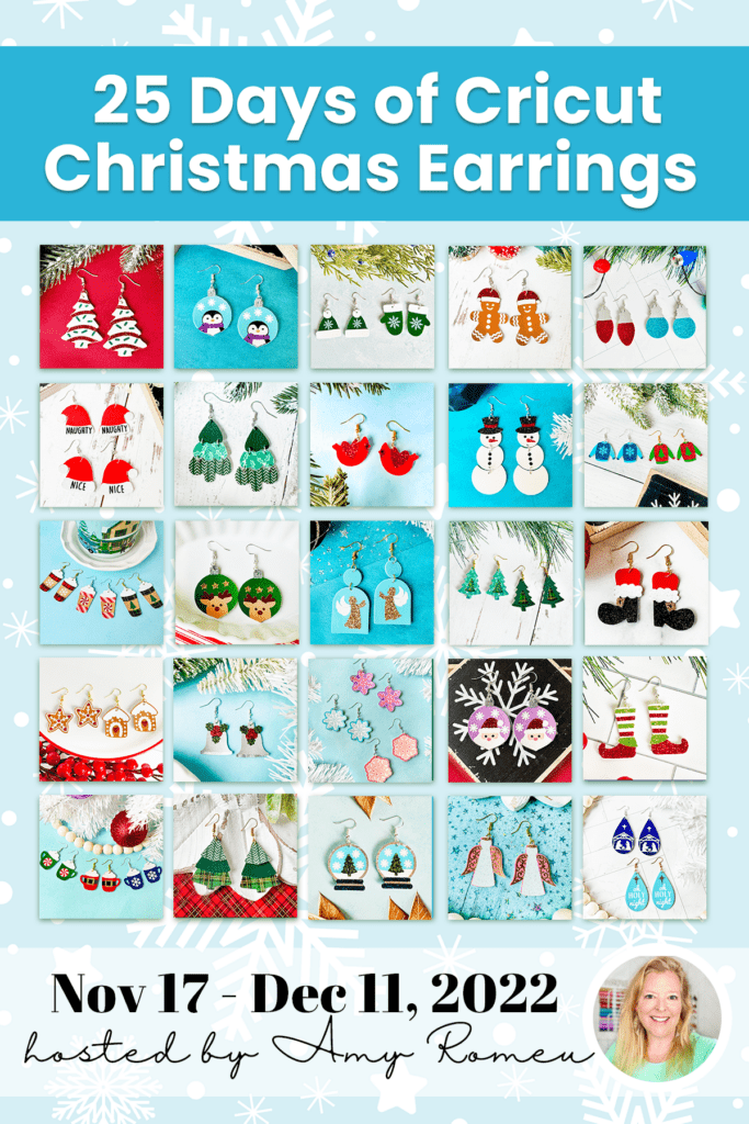 25 Days of Cricut Christmas Earrings Event