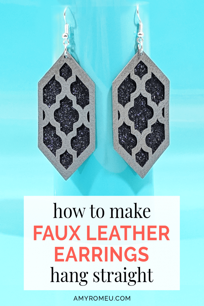 DIY Faux Leather Earrings Made on a Cricut! 