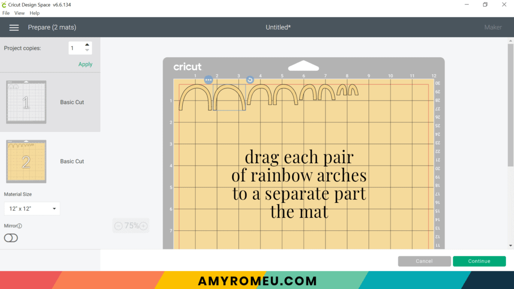 using color sync in Cricut Design Space