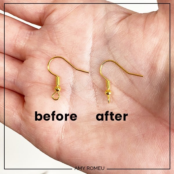 how to make earrings hang straight