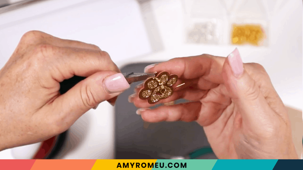 attaching earring hooks to paw print earrings