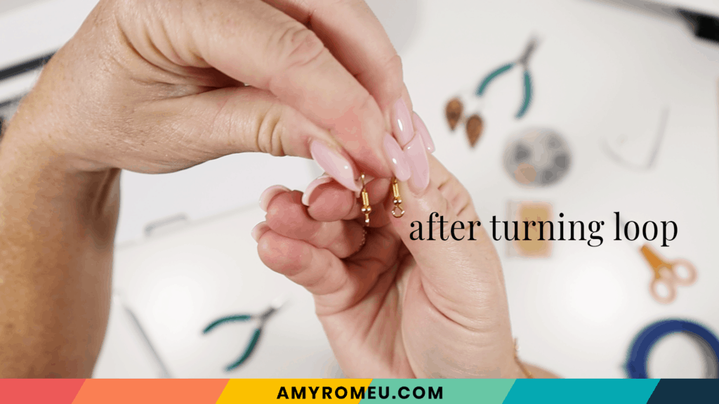 turning earring hooks so they hang straight