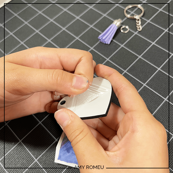 How to Use Cricut Infusible Ink Markers to Make A Keychain - Amy Romeu