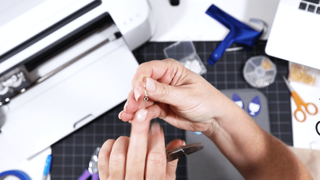 making faux leather earrings hang straight