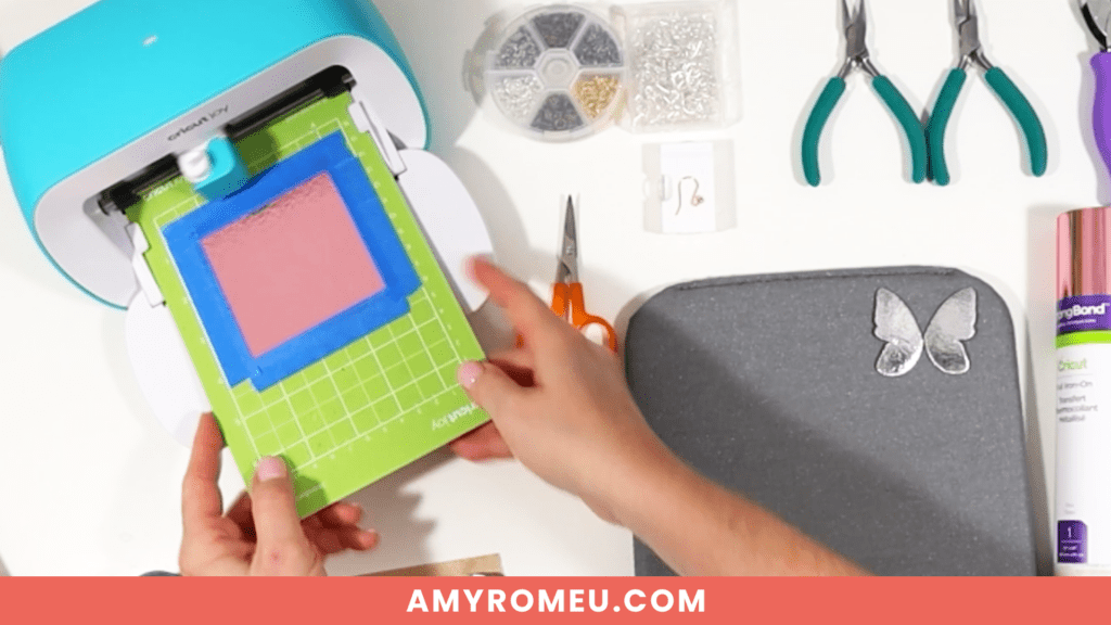 loading mat in Cricut Joy