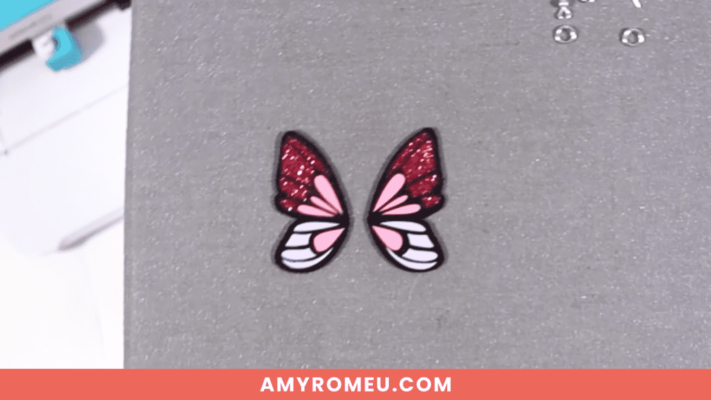 pressed faux leather butterfly wing earrings