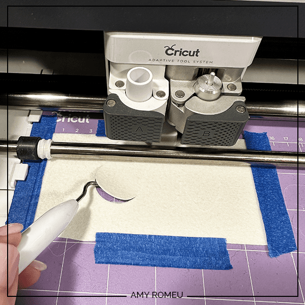 cutting faux leather with a Cricut