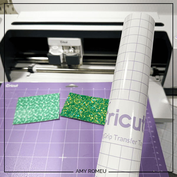 faux leather materials for making Christmas tree earrings with a Cricut