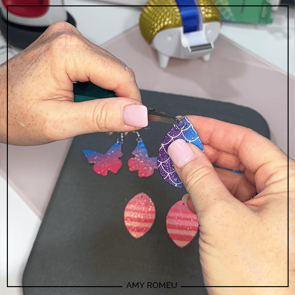 DIY Cricut Infusible Ink Heart Earrings - Amy Romeu