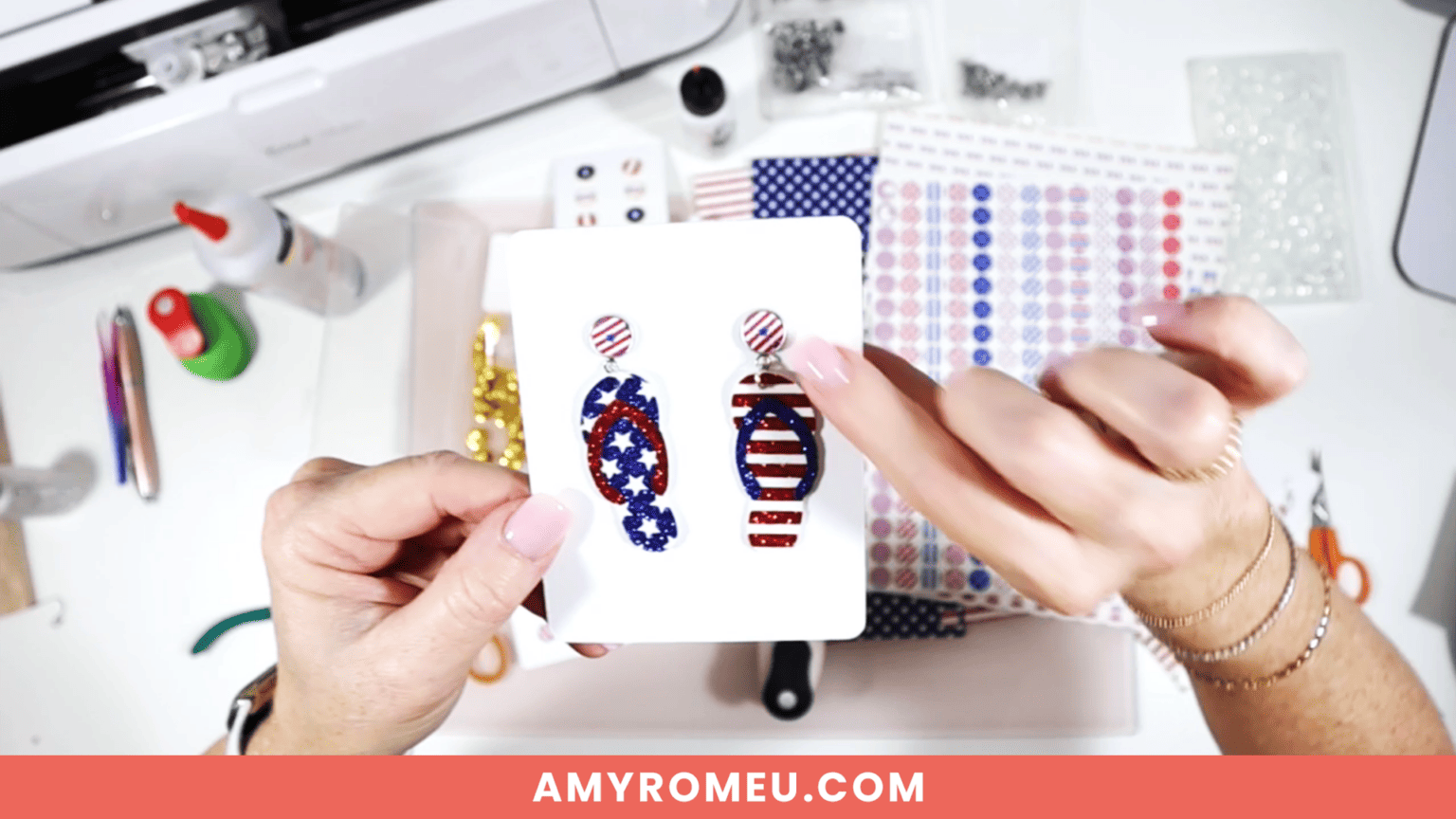 Easy DIY Faux Leather Stud Earrings Amy Romeu