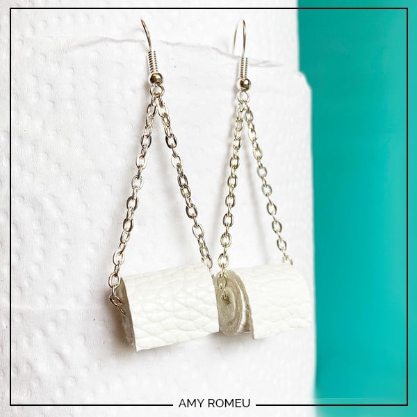 Toilet paper earrings, 3d printed, 3d printed toilet paper roll earr –  Amanda's Crafty Creations